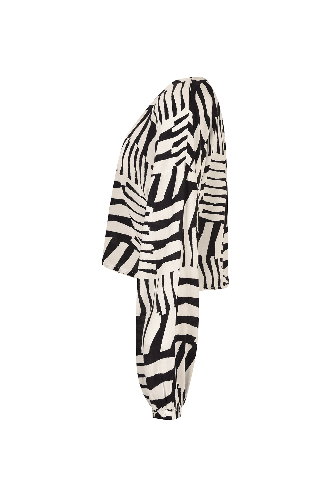 بلوز آستین بلند جلو گره ای