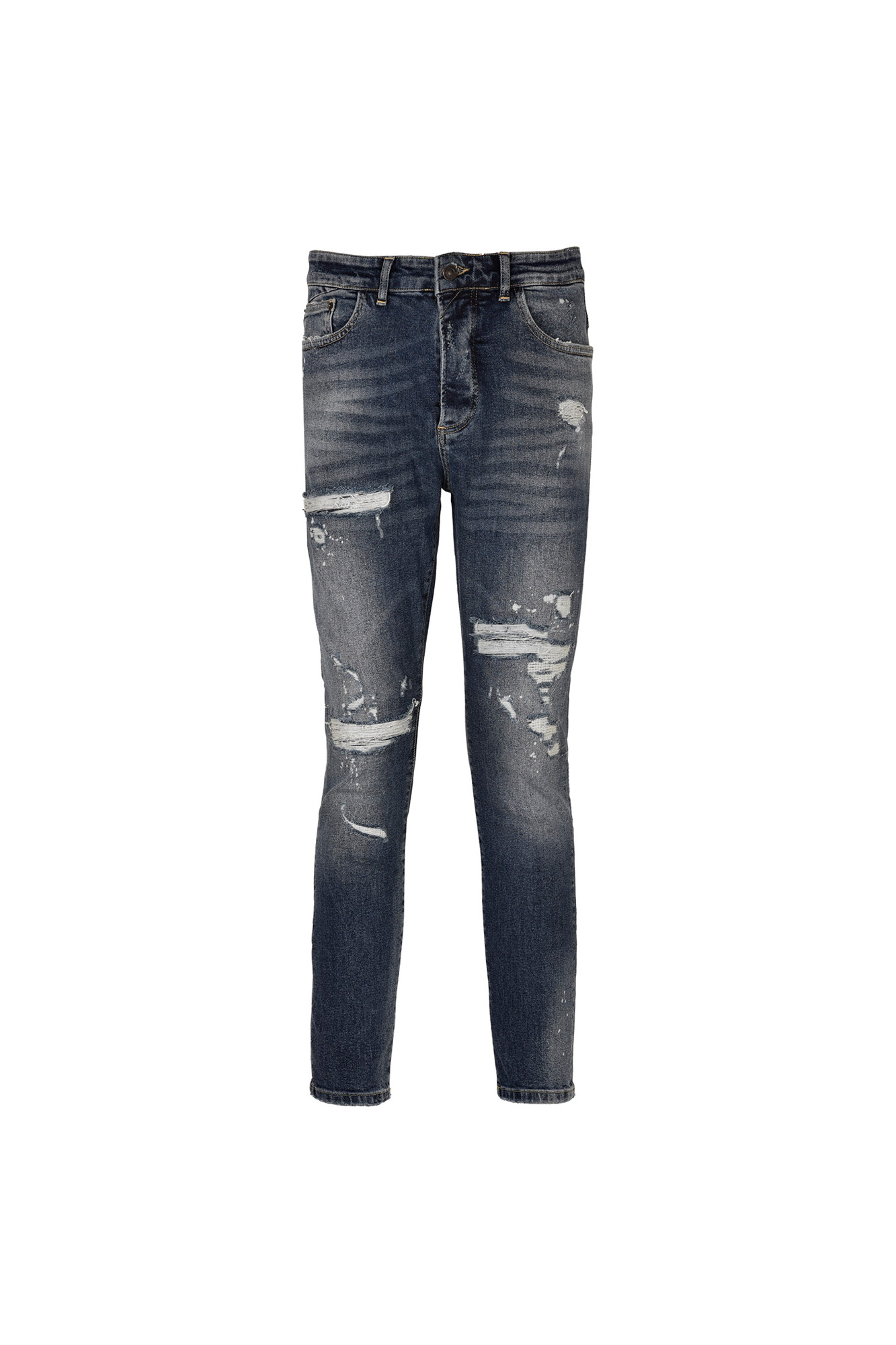 شلوار جین اسکینی زاپ دار