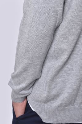 بافت یقه گرد ساده