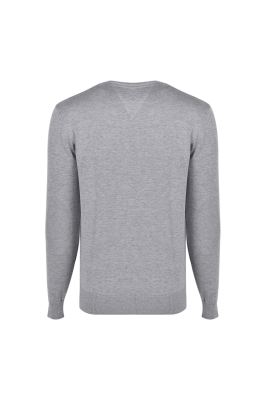 بافت یقه گرد ساده