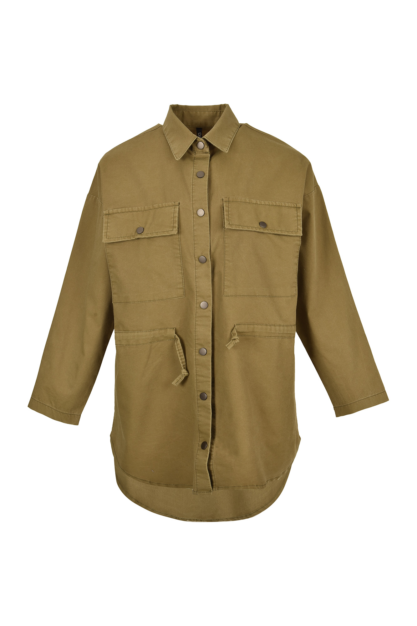 مانتو دو جیب کمر گتر