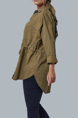 مانتو دو جیب کمر گتر