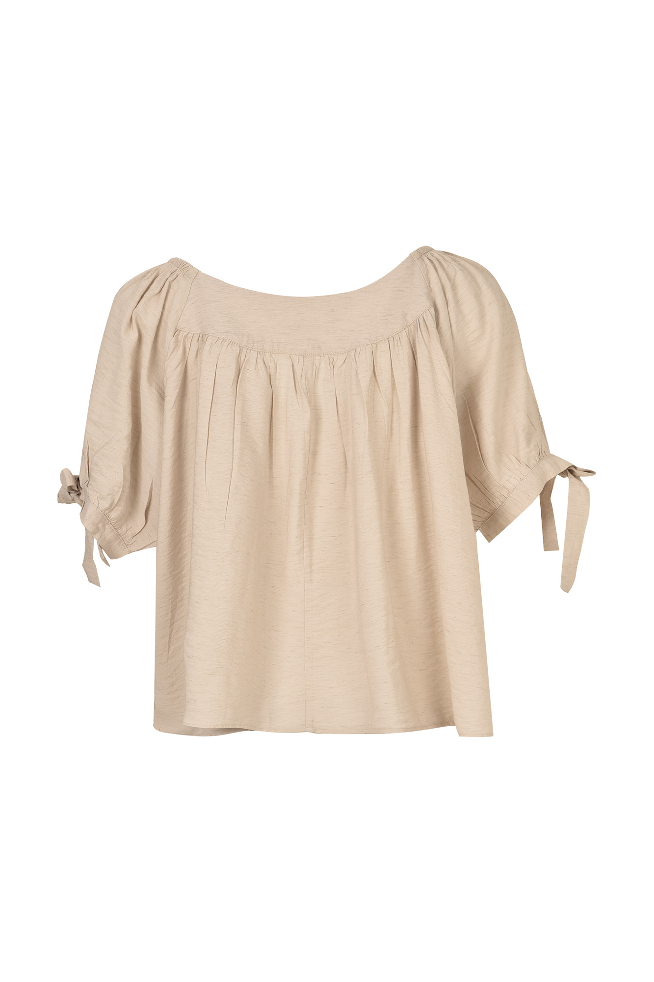 بلوز استین کوتاه گلدوزی دار