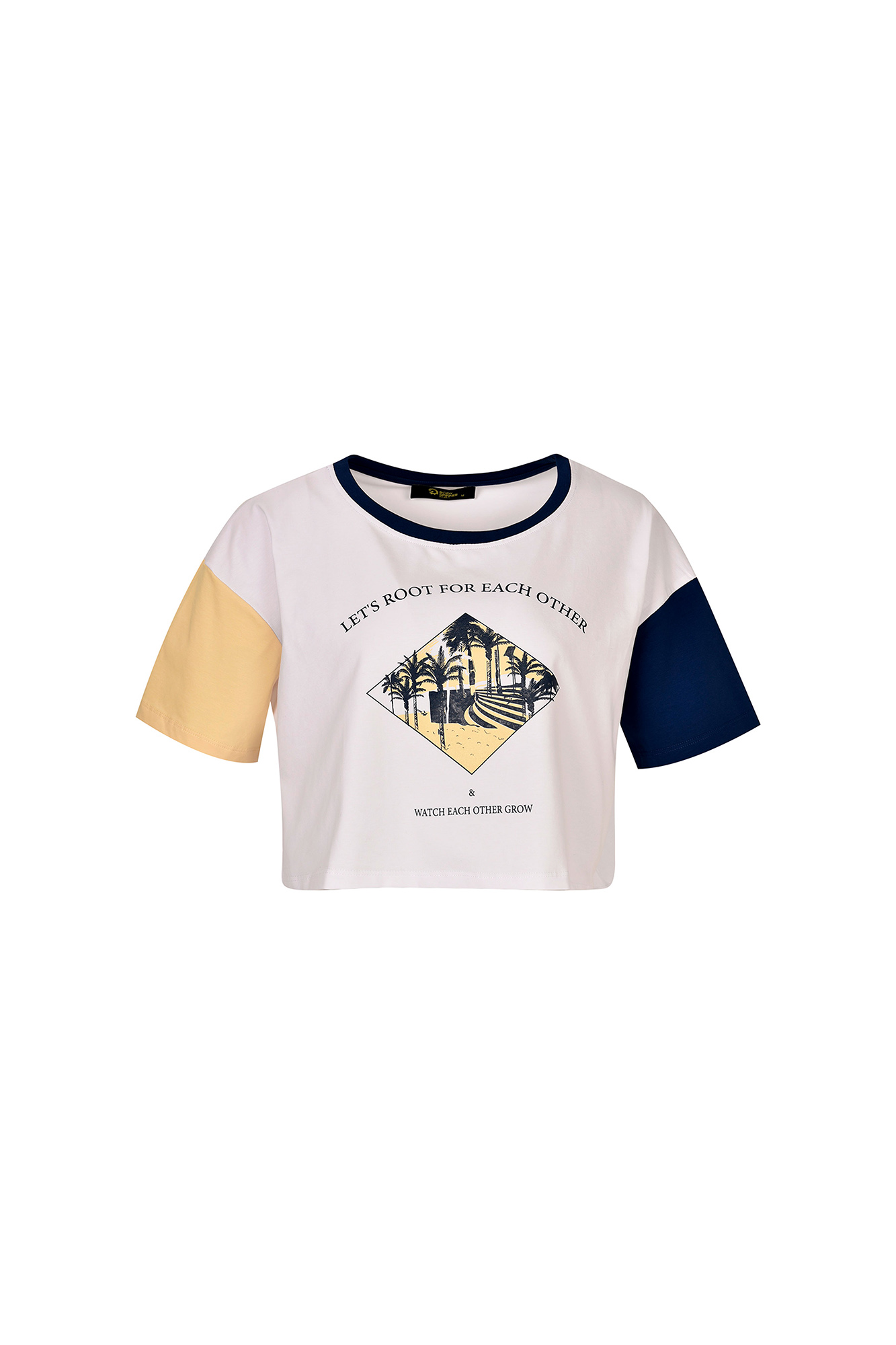 تی شرت کراپ استین کوتاه