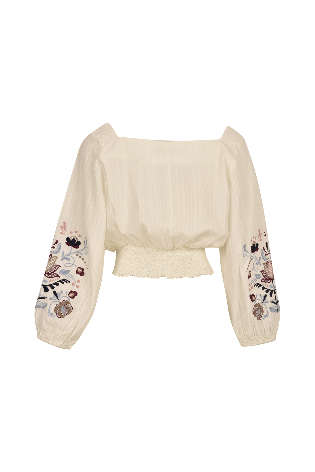 بلوزاستین بلند گلدوزی دار