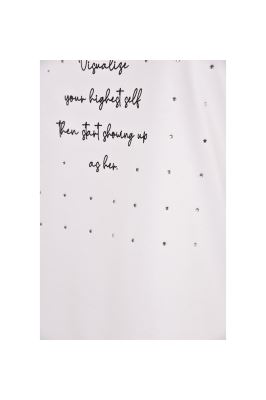 تی شرت استین کوتاه با چاپ و نگین حرارتی