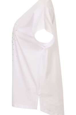 تی شرت استین کوتاه با چاپ و نگین حرارتی