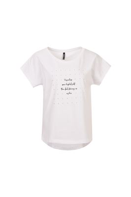 تی شرت استین کوتاه با چاپ و نگین حرارتی