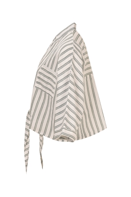 شومیز استین کوتاه جلو گره ای