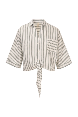 شومیز استین کوتاه جلو گره ای