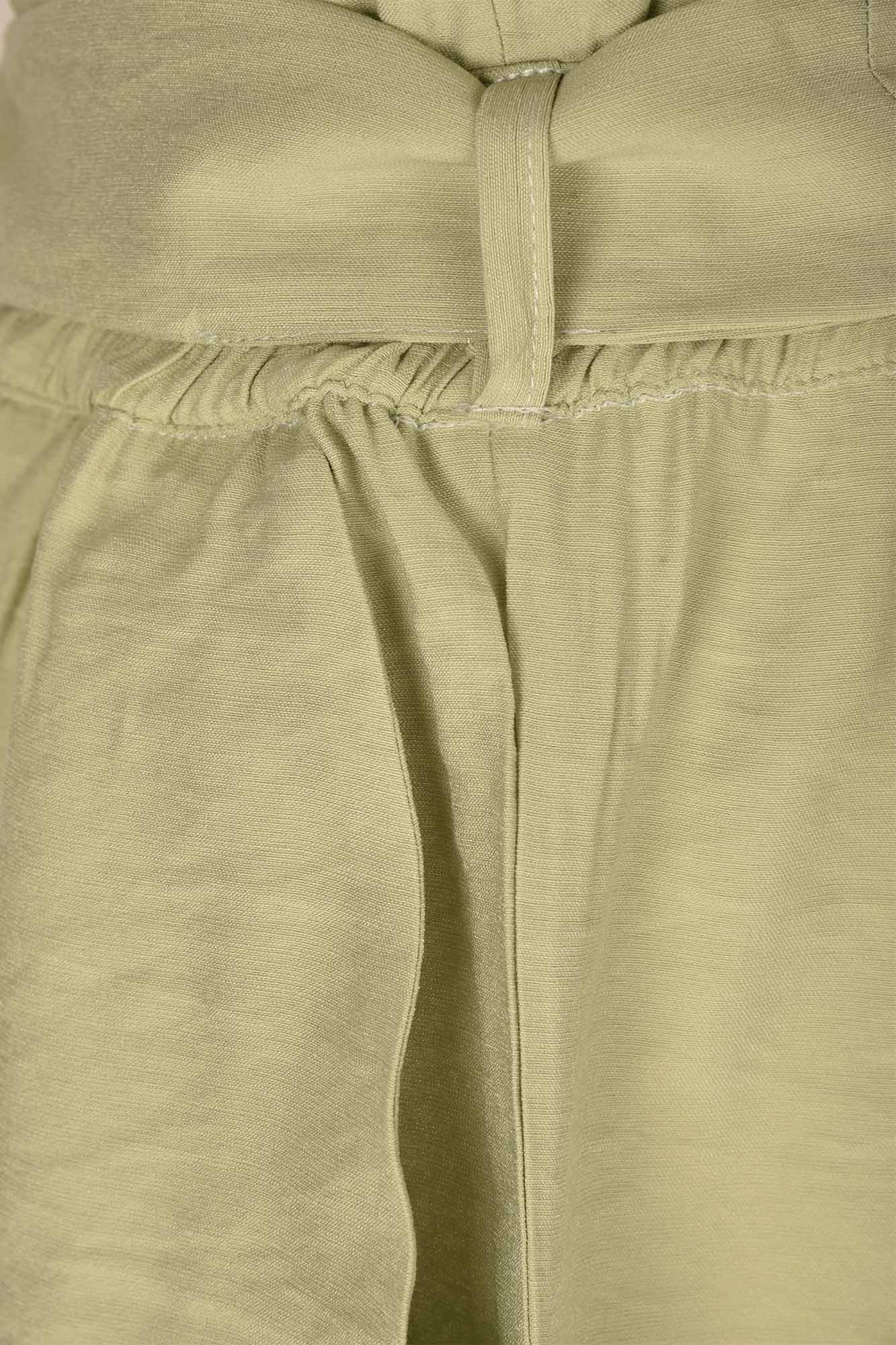 شلوارک پارچه ای کمردار