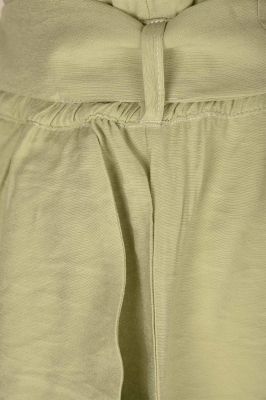 شلوارک پارچه ای کمردار