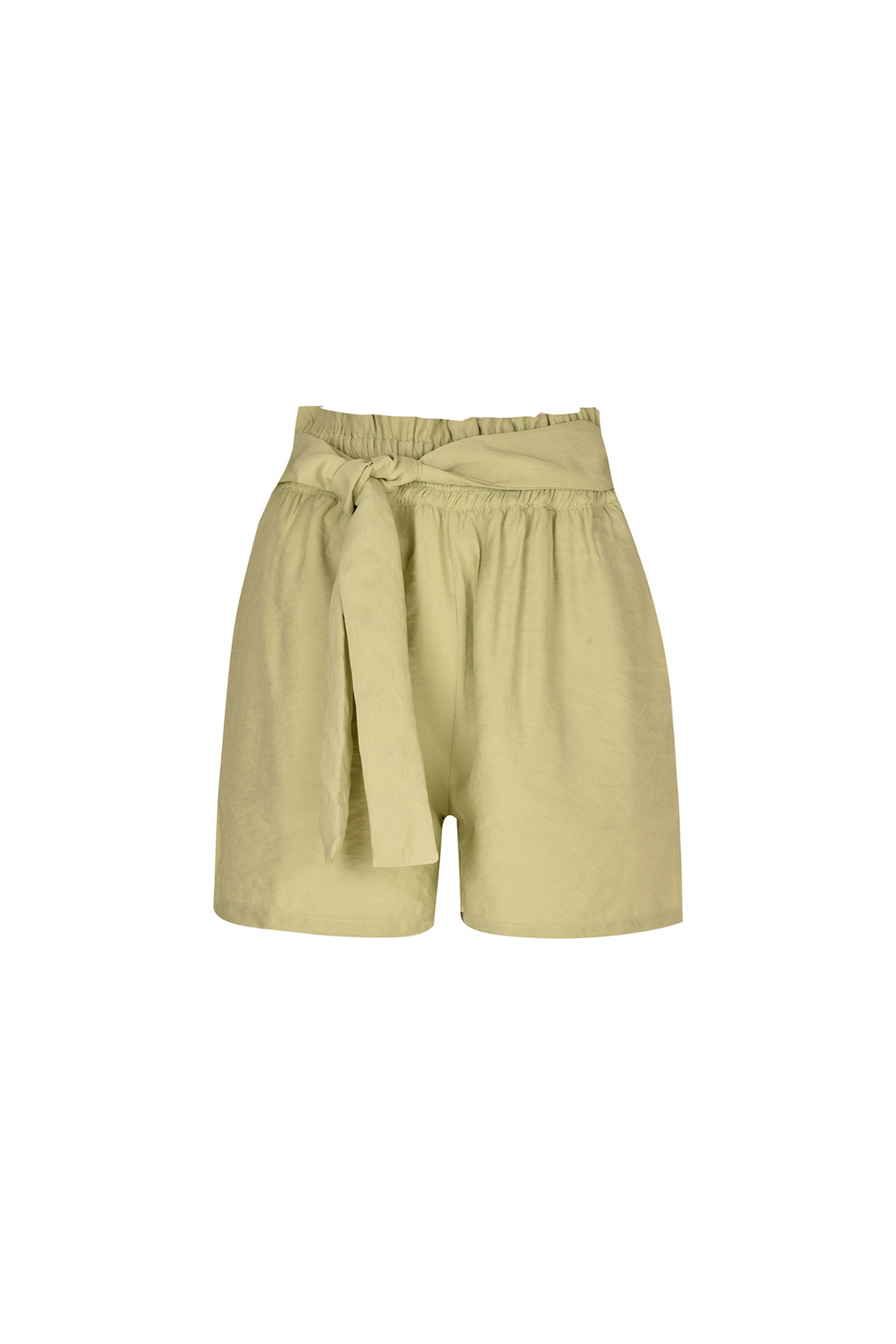 شلوارک پارچه ای کمردار