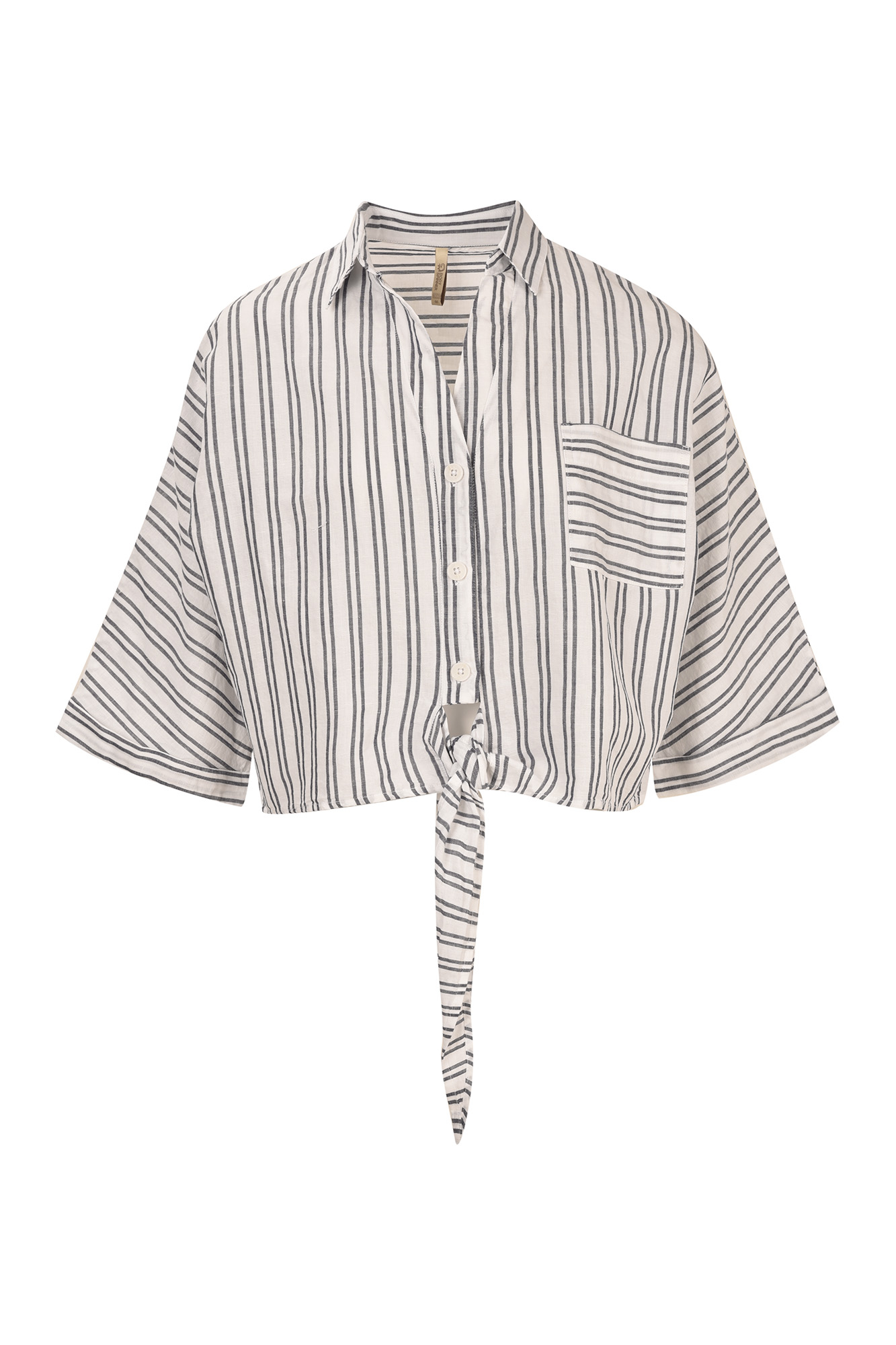 شومیز استین کوتاه جلو گره ای