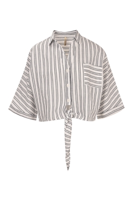 شومیز استین کوتاه جلو گره ای