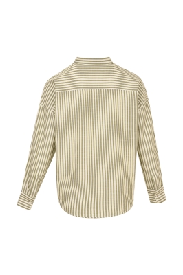 شومیز استین بلند راه راه