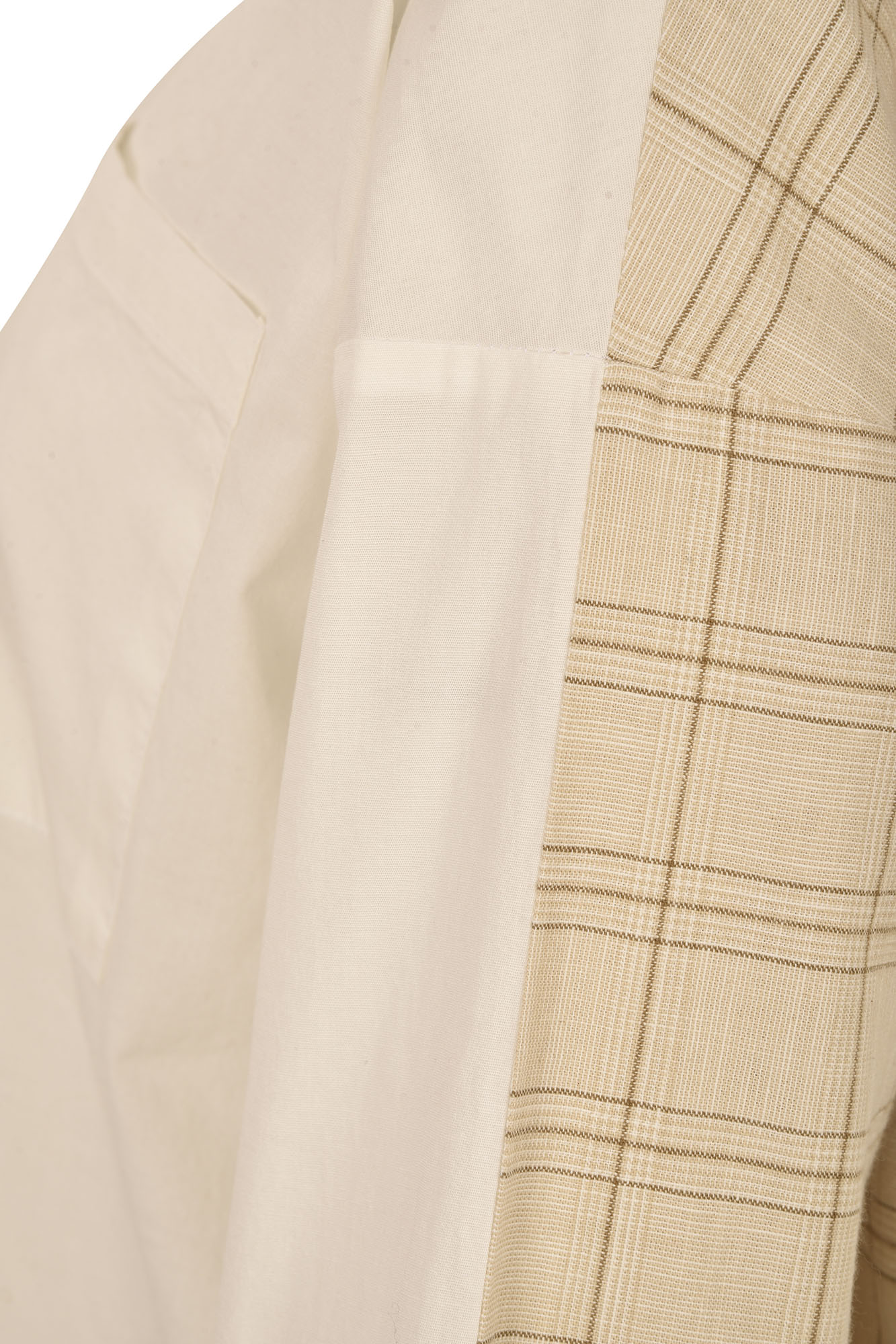 مانتو ترکیبی دو جیب روی سینه