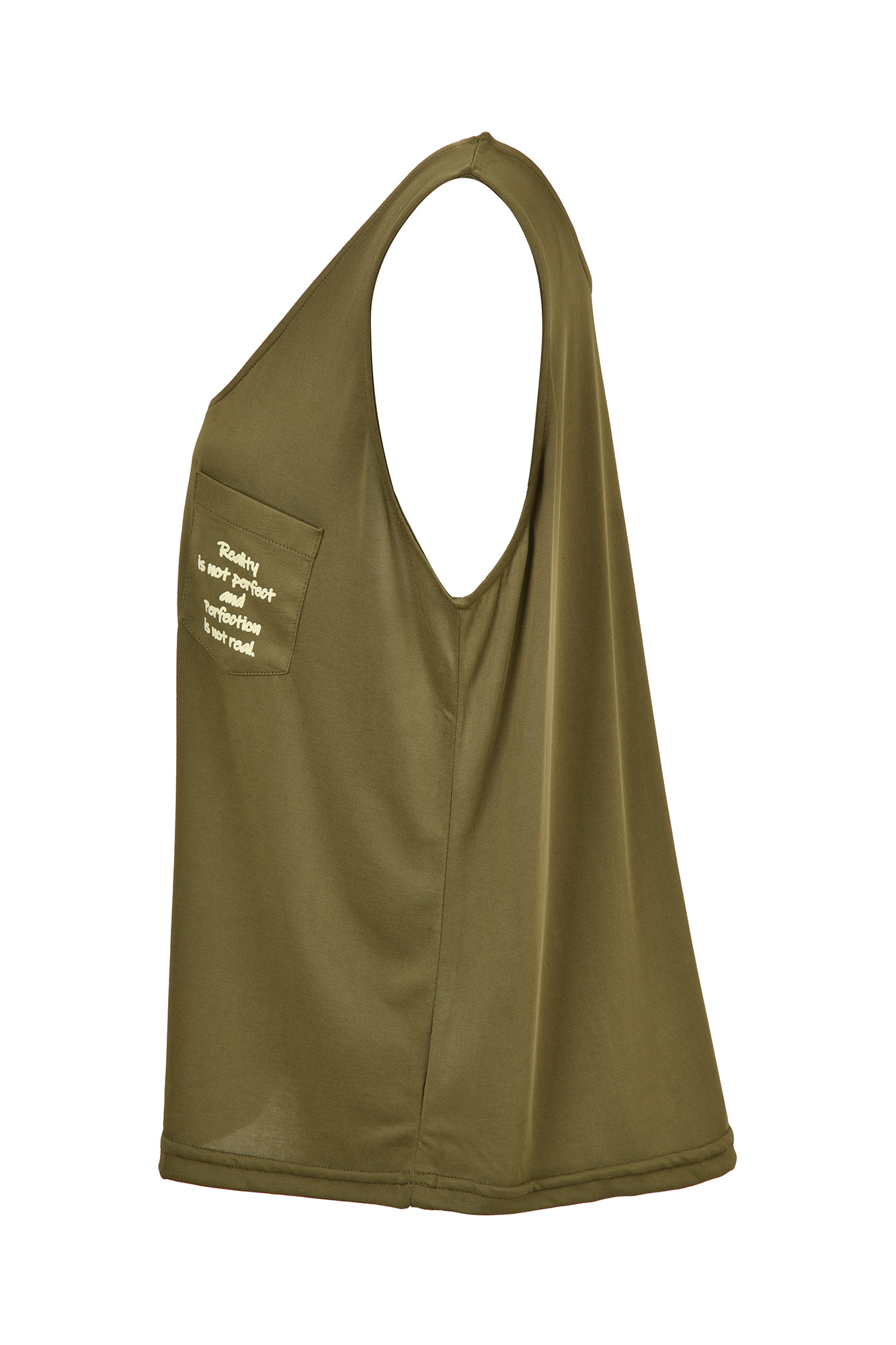 تاپ تی شرتی با جیب چاپی