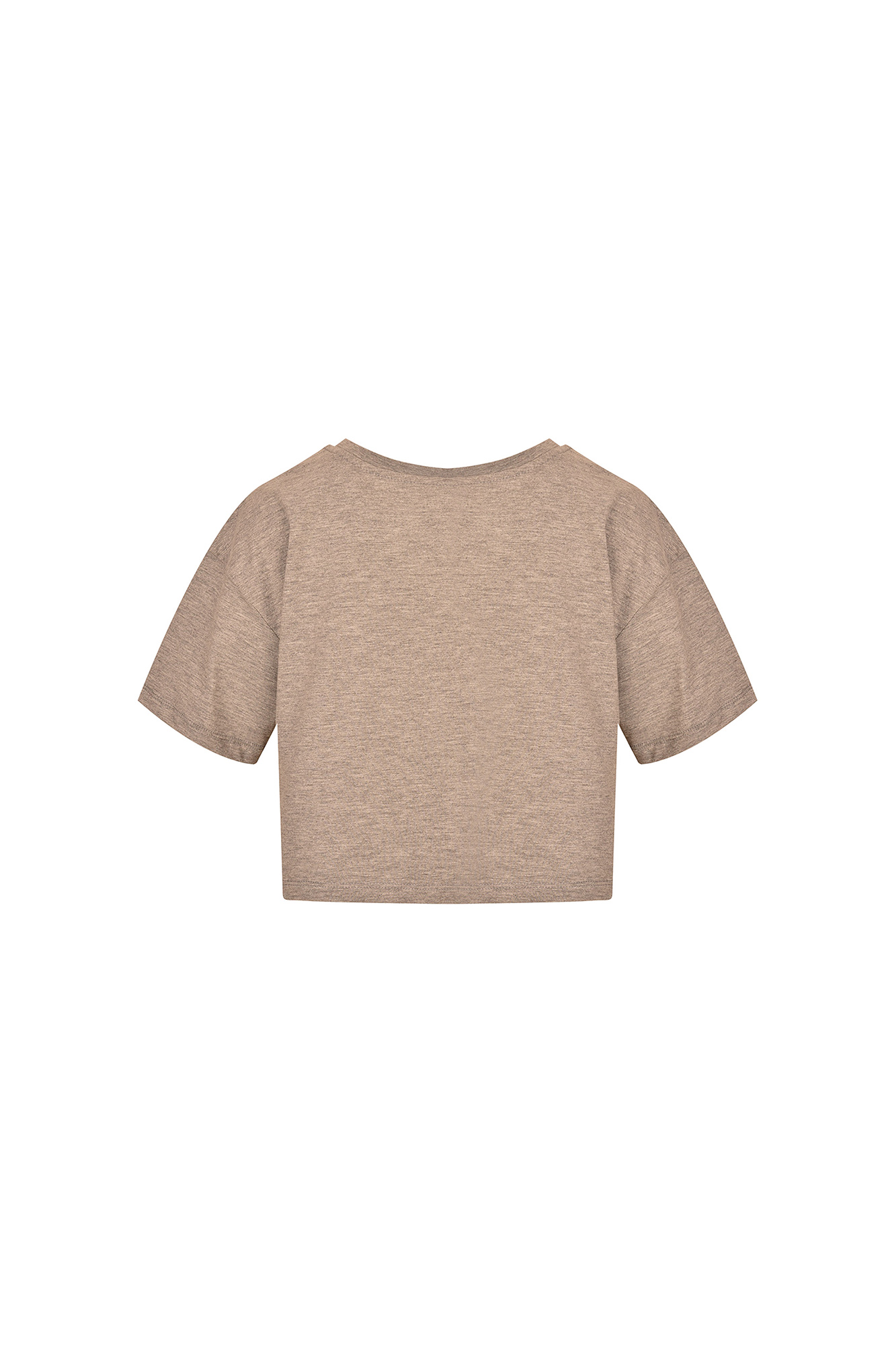 تی شرت استین کوتاه  چاپ دار کراپ