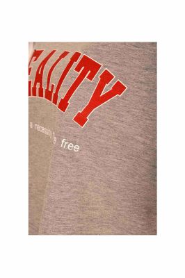 تی شرت استین کوتاه  چاپ دار کراپ