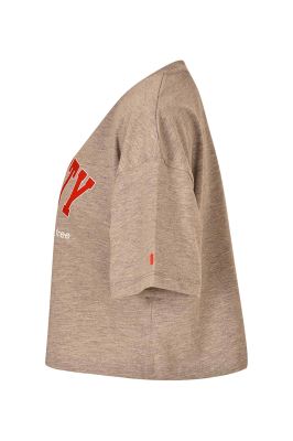 تی شرت استین کوتاه  چاپ دار کراپ