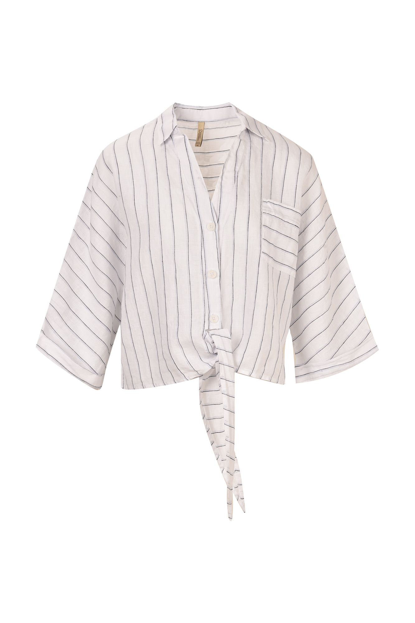 شومیز استین کوتاه جلو گره ای