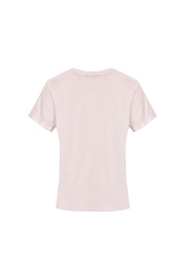 تی شرت یقه گرد چاپ گل