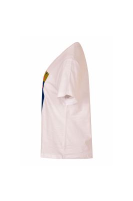 تی شرت یقه گرد چاپ گل