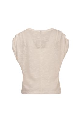 تی شرت سرشانه پیلی با تاپ بیسیک