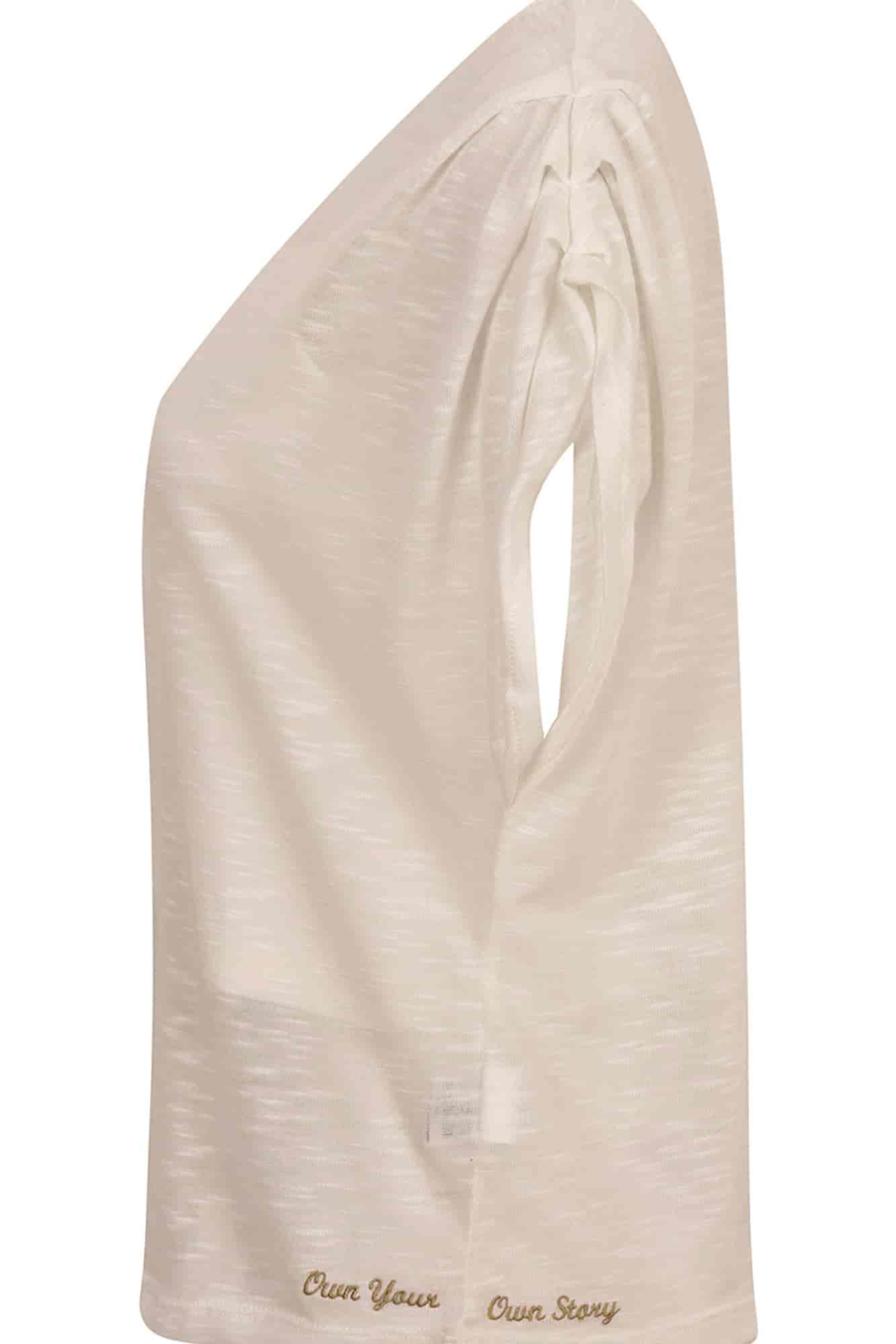 تی شرت سرشانه پیلی با تاپ بیسیک