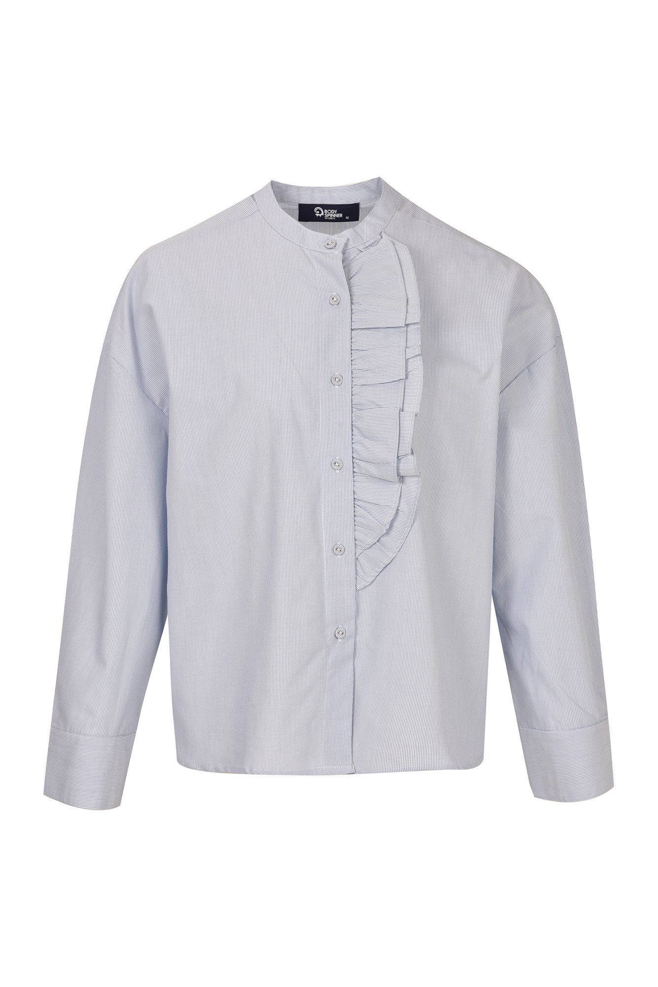 شومیز استین بلند قاپک چین دار