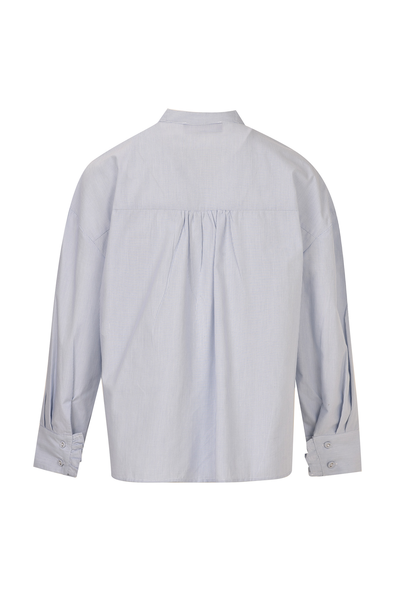 شومیز استین بلند قاپک چین دار