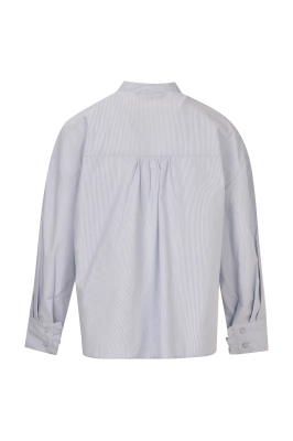 شومیز استین بلند قاپک چین دار