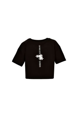 تیشرت کراپ آستین کوتاه