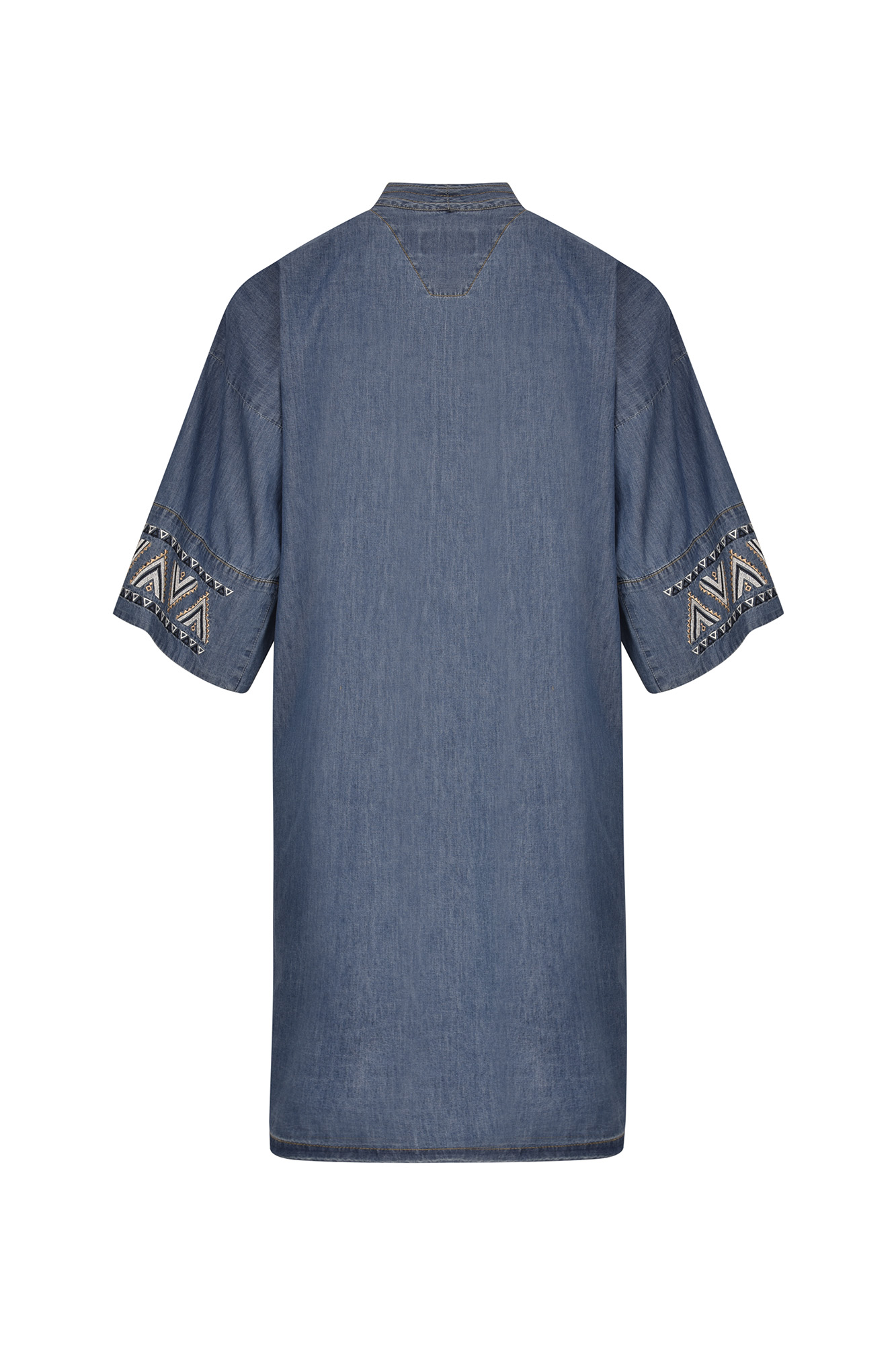 مانتو جین گلدوزی دار