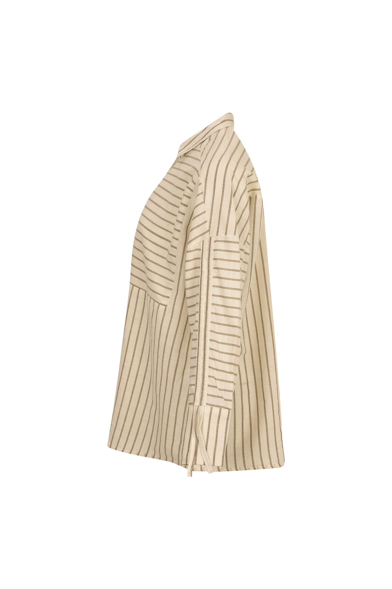 شومیز راه راه آستین بلند