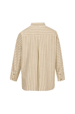 شومیز راه راه آستین بلند