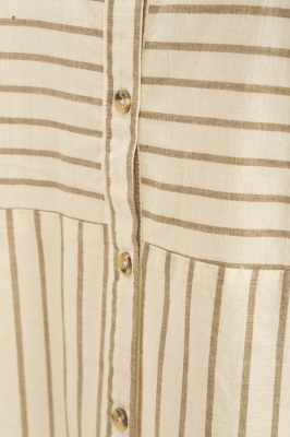 شومیز راه راه آستین بلند