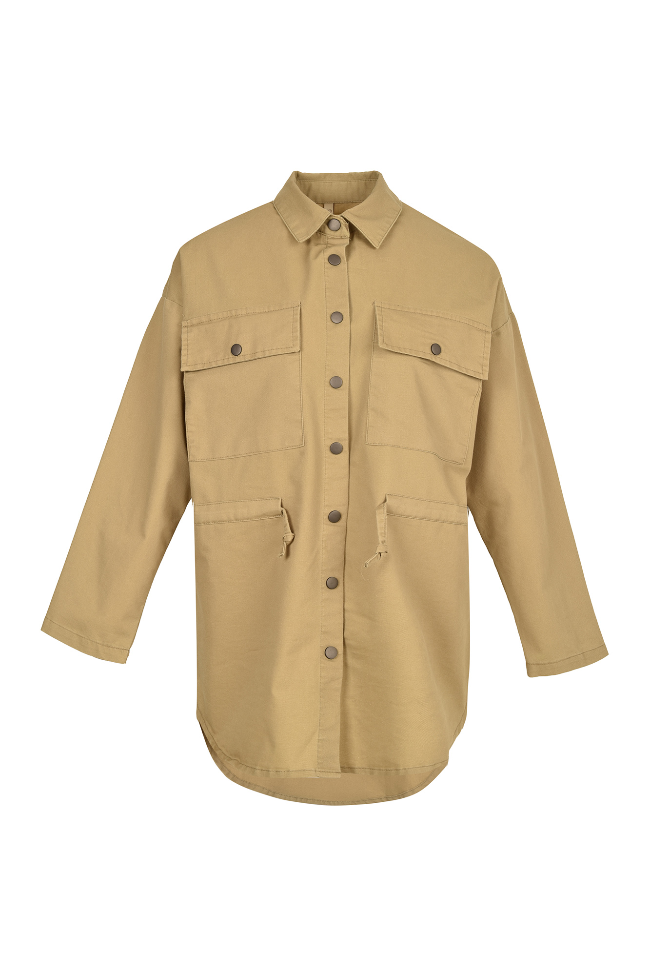 مانتو دو جیب کمر گتر