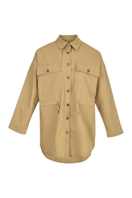 مانتو دو جیب کمر گتر