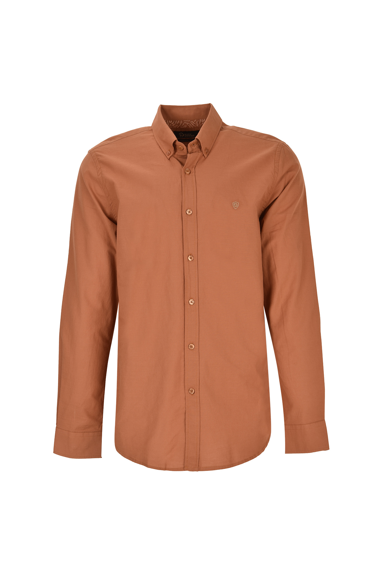 پیراهن آستین بلند یقه دار لینین