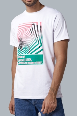 تیشرت چاپی یقه گرد