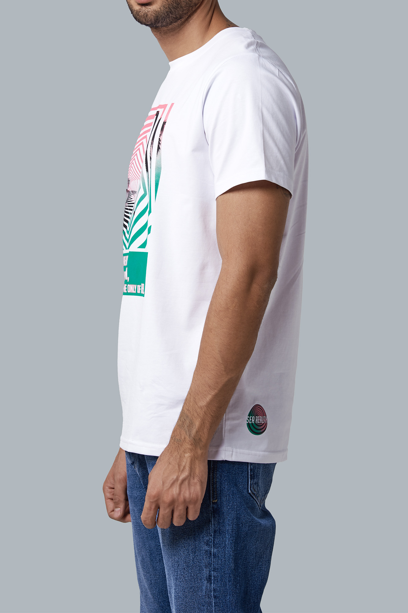 تیشرت چاپی یقه گرد