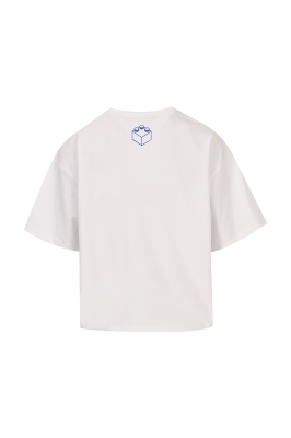 تیشرت چاپ و گلدوزی یقه گرد