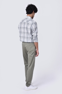 شلوار کتان اسلیم فیت