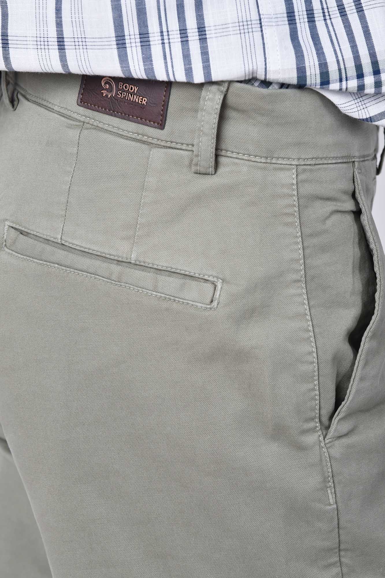 شلوار کتان اسلیم فیت