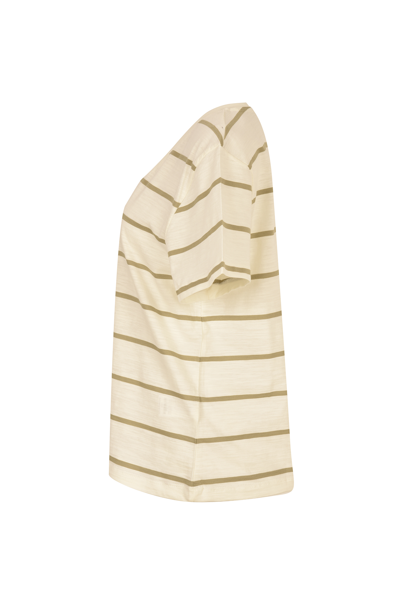 تیشرت آستین کوتاه یقه هفت راه راه