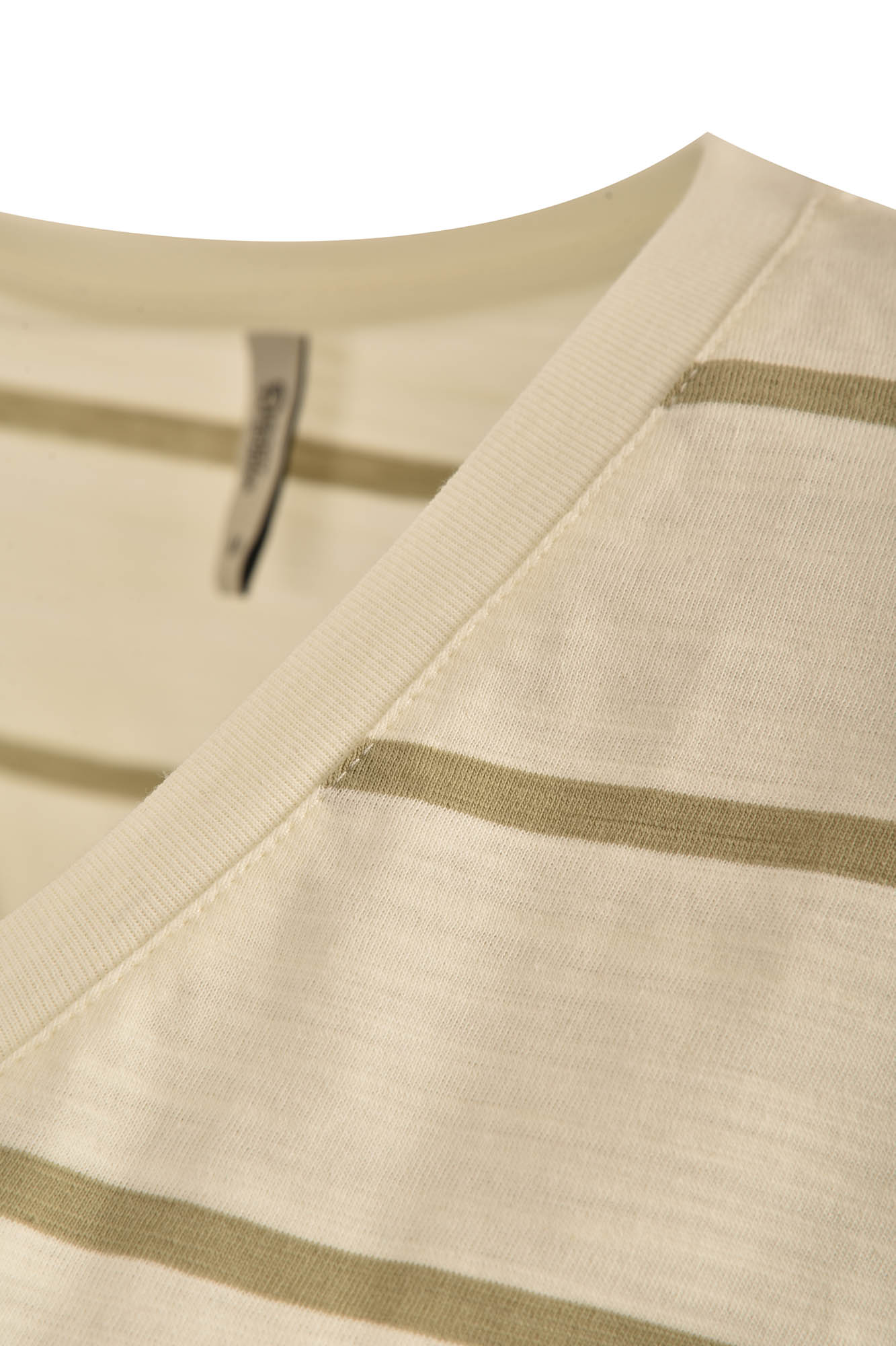 تیشرت آستین کوتاه یقه هفت راه راه