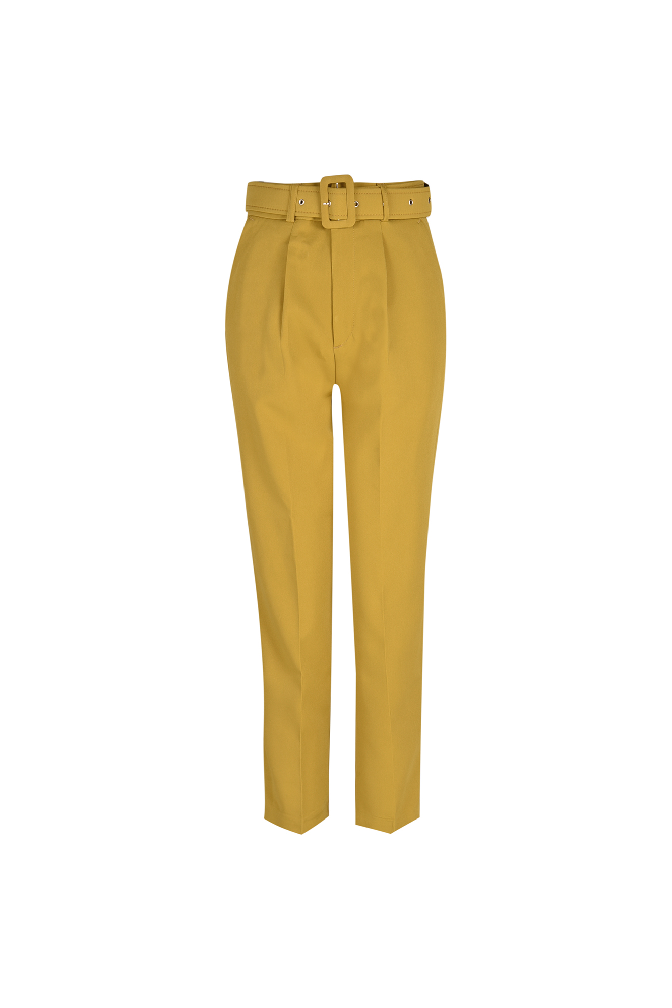 شلوار تک پیلی کمربند دار