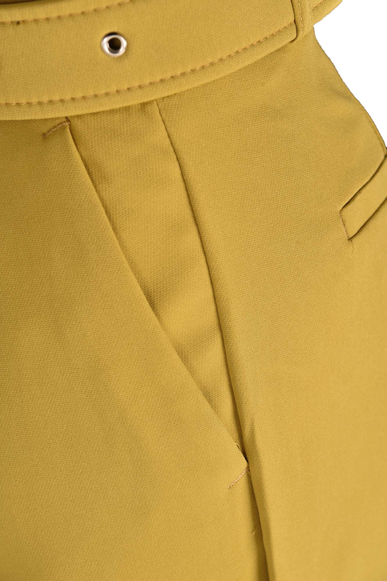 شلوار تک پیلی کمربند دار